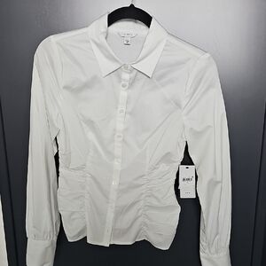 Guess Elegant White Button-Up Blouse